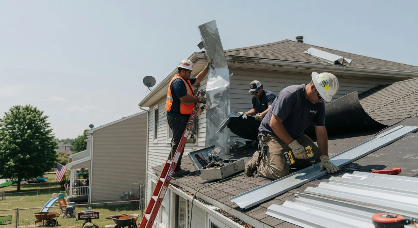 Storm Damage Metal Roof Repair in Albert City, IA